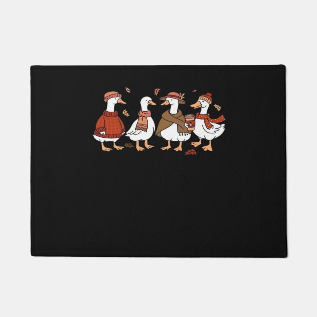 Just a Fall Goose Oversized T-Shirt Doormat (Front)