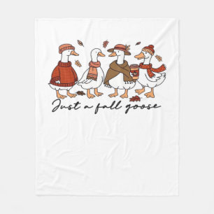 Just a Fall Goose Oversized T-Shirt Fleece Blanket