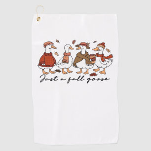 Just a Fall Goose Oversized T-Shirt Golf Towel