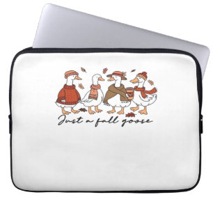 Just a Fall Goose Oversized T-Shirt Laptop Sleeve