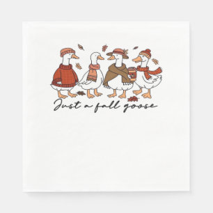 Just a Fall Goose Oversized T-Shirt Napkin