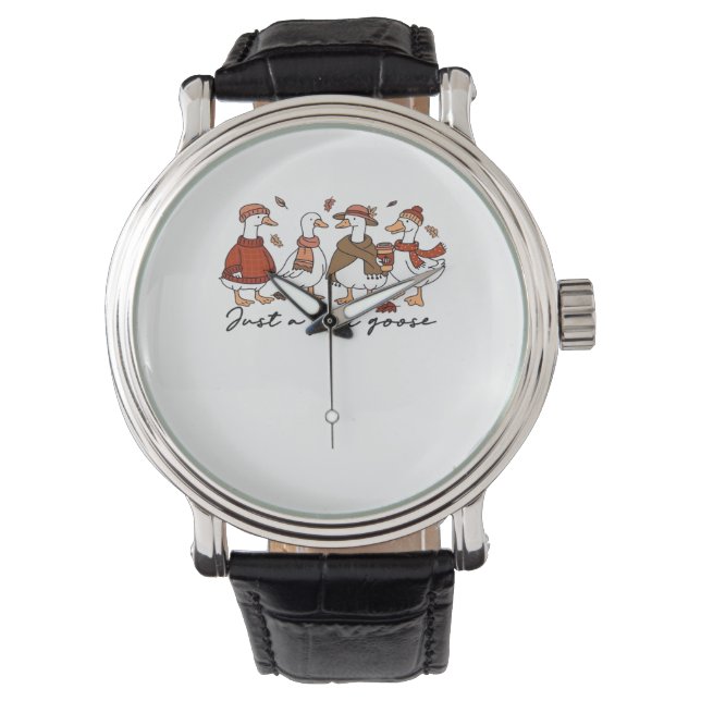 Just a Fall Goose Oversized T-Shirt Watch (Front)
