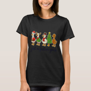 Just A Festive Goose Christmas Silly Goose Funny C T-Shirt