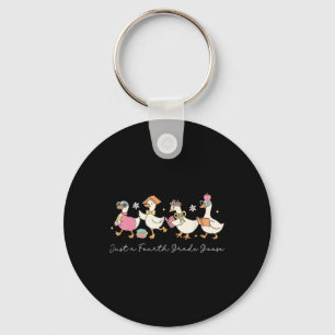 Just A Fourth Grade Goose Back To School Teachers Key Ring