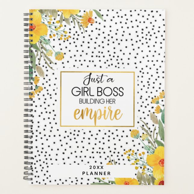 Just A Girl Boss Building Her Empire 2022 Planner (Front)