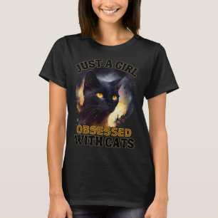 Just A Girl Cat T-Shirt