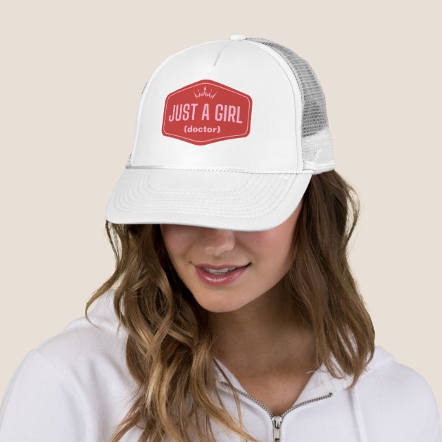 Just A Girl -fill in the blank- Feminist Trucker Hat (In Situ)