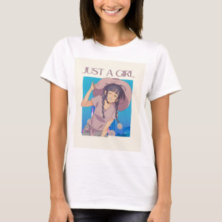 Just a Girl: Fun & Whimsical Anime-Inspired T-Shir T-Shirt