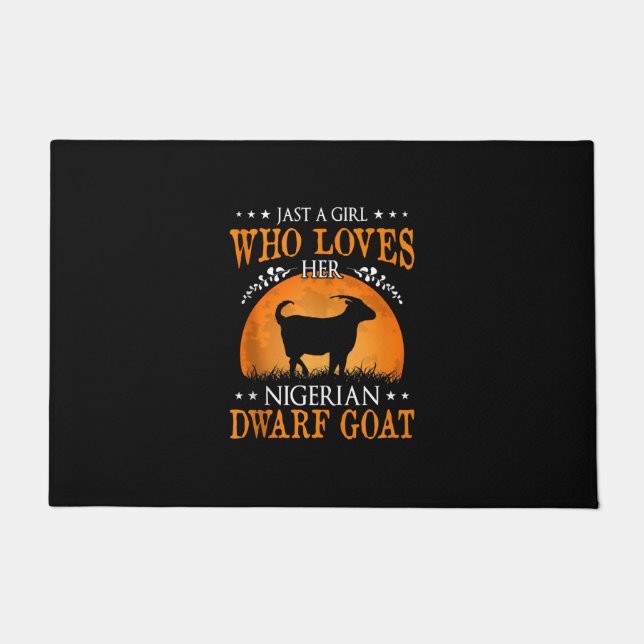 Just a Girl Goat Hall Doormat (Front)