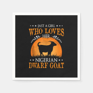 Just a Girl Goat Hall Napkin