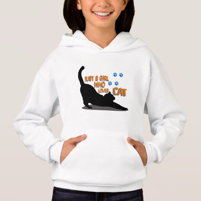 just a girl how love cat (Front)