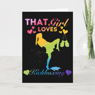 Just A Girl That Girl Loves Kickboxing Card