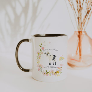 Just a Girl That Loves Goats   Monogram Mug