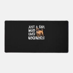 Just A Girl Who Likes Boerboels Classic T-Shirt Desk Mat