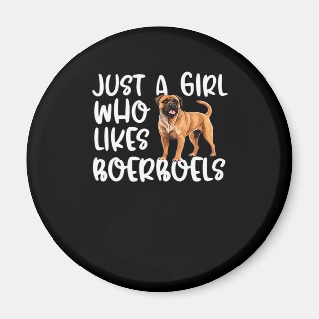 Just A Girl Who Likes Boerboels Classic T-Shirt Magnet (Front)
