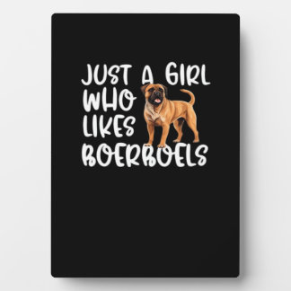 Just A Girl Who Likes Boerboels Classic T-Shirt Plaque