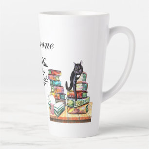 Just A Girl Who Likes Cats And Books Latte Mug