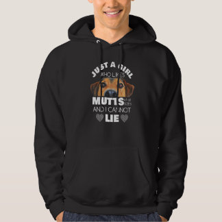 Just A Girl Who Likes Mutts  Dog  Animal Rescue Hoodie