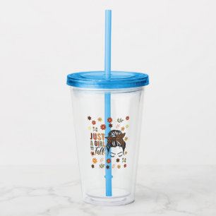 Just A Girl Who Love A Fall Acrylic Tumbler