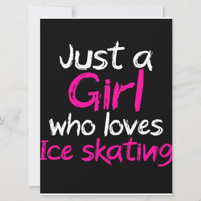 Just a girl who love ice skating (Front)