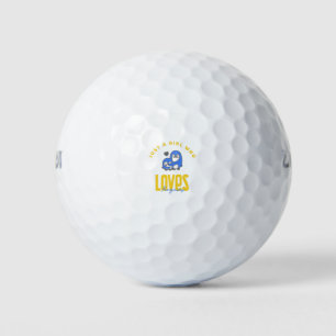 Just A Girl Who Love Penguins Golf Balls
