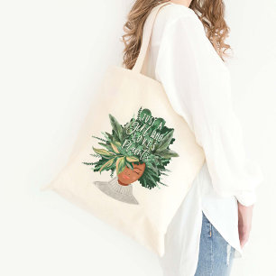 Just A Girl Who Love Plants Crazy Plant Lady Tote Bag