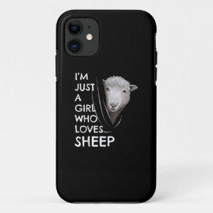 Just A Girl Who Love sheep Sheep Fans gift iPhone 11 Case