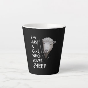 Just A Girl Who Love sheep   Sheep Fans gift Latte Mug