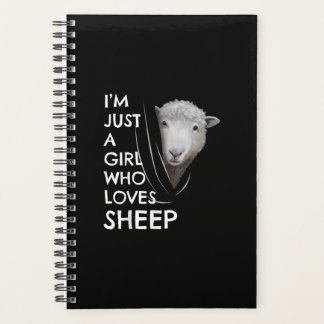 Just A Girl Who Love sheep | Sheep Fans gift Planner