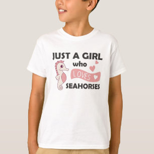 Just A Girl Who Loves A Sweet Seahorse T-Shirt