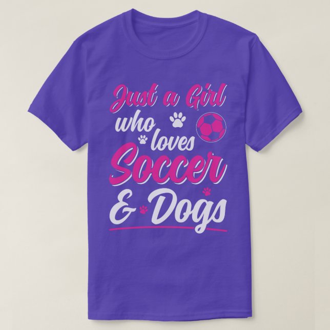 Just a Girl Who Loves and Dogs Women Player 2 T-Shirt (Design Front)