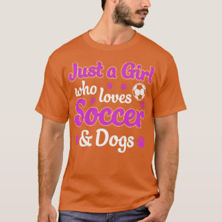 Just a Girl Who Loves and Dogs Women Player T-Shirt