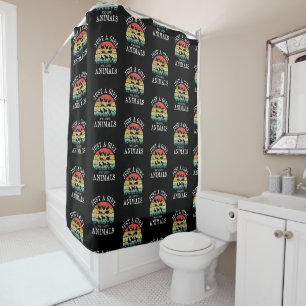 Just A Girl Who Loves Animals - Cute & Heartfelt Shower Curtain
