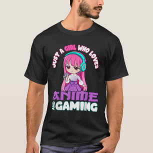Just a Girl who loves Anime and Gaming chibi Video T-Shirt