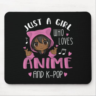 Just a girl who loves Anime and K-Pop African Amer Mouse Mat