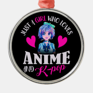 Just A Girl Who Loves Anime and K-Pop   Metal Tree Decoration