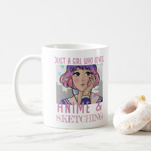 Just a girl who loves anime and sketching coffee mug