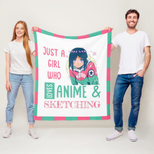 Just a girl who loves anime and sketching fleece blanket