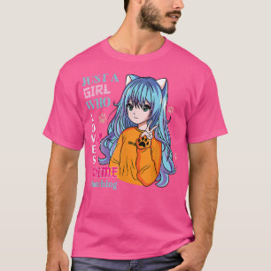 Just A Girl Who Loves Anime and Sketching Otaku An T-Shirt