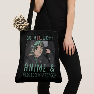 Just a girl who loves Anime And Sketching Tote Bag