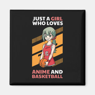 Just A Girl Who Loves Anime And Sketll  Magnet