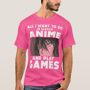 Just A Girl Who Loves Anime And Video Games Japane T-Shirt