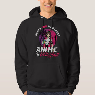 Just A Girl Who Loves Anime and Volleyball Anime G Hoodie