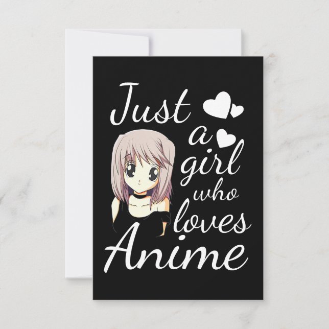 just a girl who loves anime cute cosplay out invitation (Front)