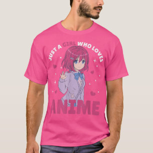 Just A Girl Who Loves Anime Manga Drawing For Wome T-Shirt