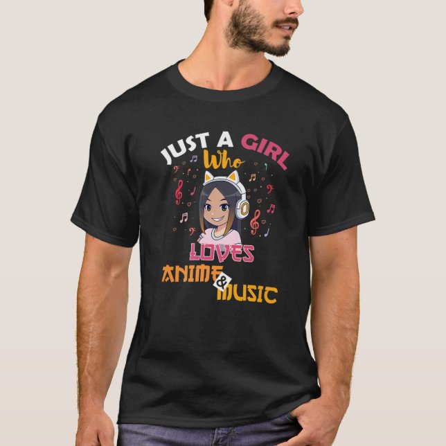 Just A Girl Who Loves Anime T-Shirt (Front)