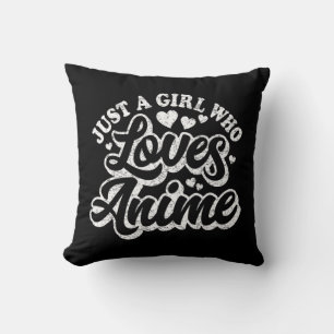 Just A Girl Who Loves Anime Women Japanese Cute Ka Cushion