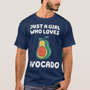 Just a Girl Who Loves Avocado Funny Vegan Vegetari T-Shirt