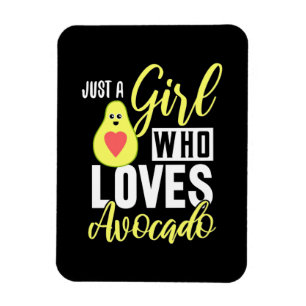 Just A Girl Who Loves Avocado Magnet