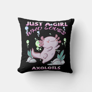 Just A Girl Who Loves Axolotls Anime Kawaii Gift G Cushion